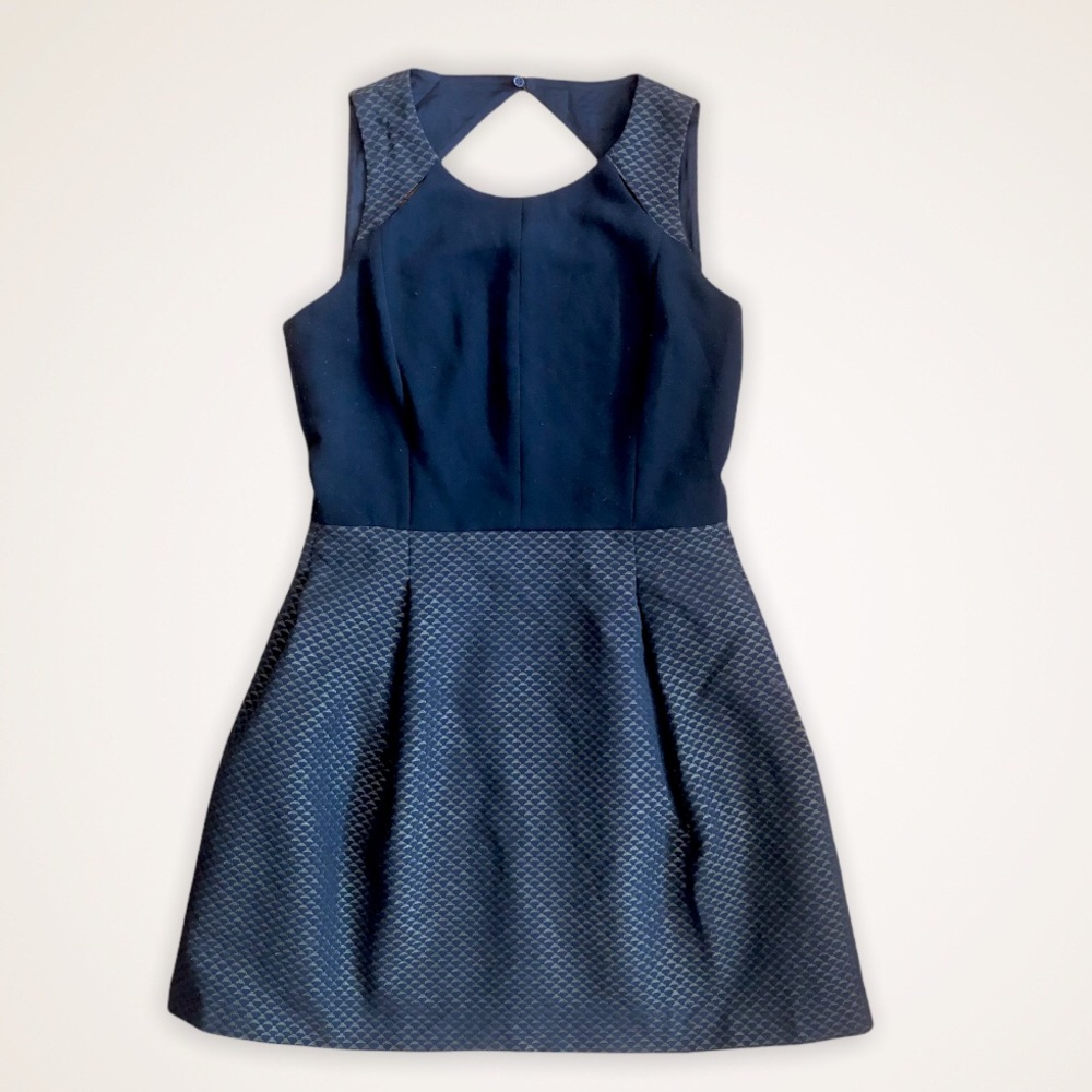 Comptoir des Cotonniers Black and Gold Party Dress, 40